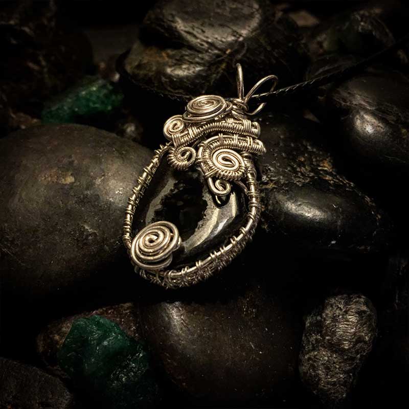 silver wire wrapped jewelry